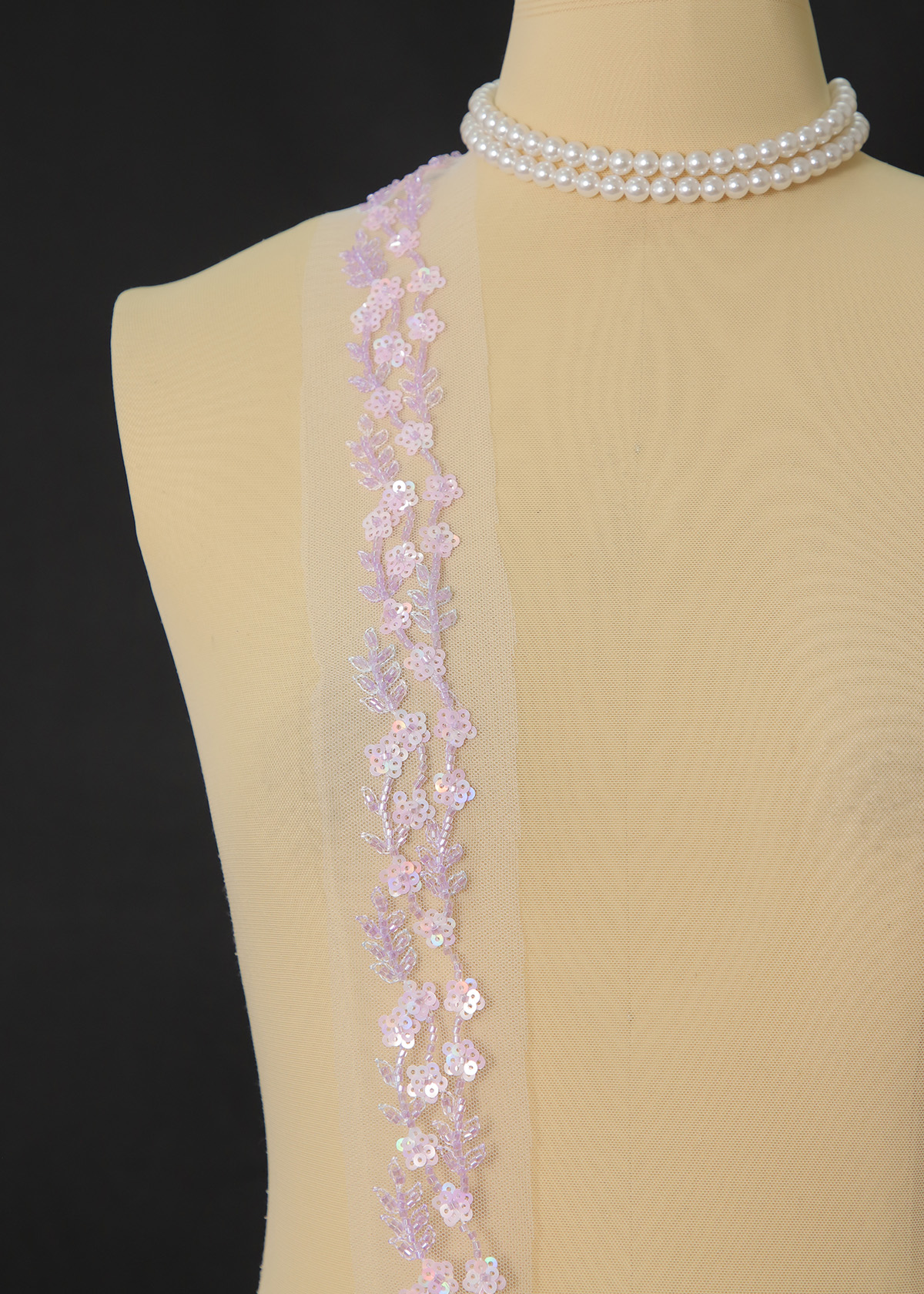 Yanzi lace bead trim (YZM149)