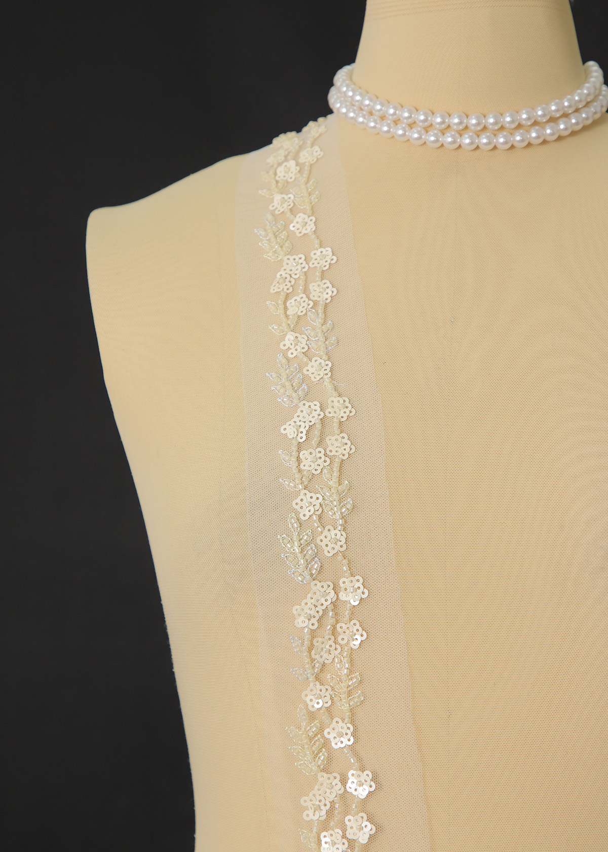 Yanzi lace bead trim (YZM149)