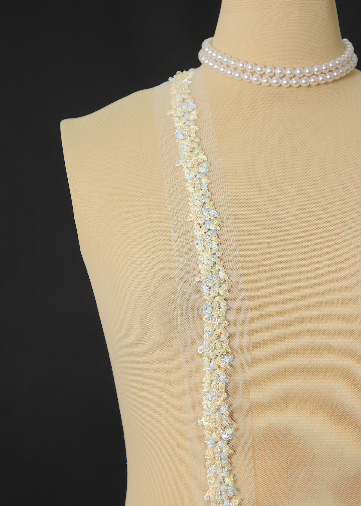 Yanzi lace bead trim (YZM148)