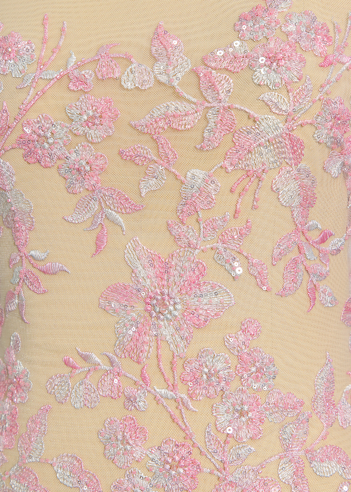 Yanzi colorful beaded lace dress fabric (YZZX240）