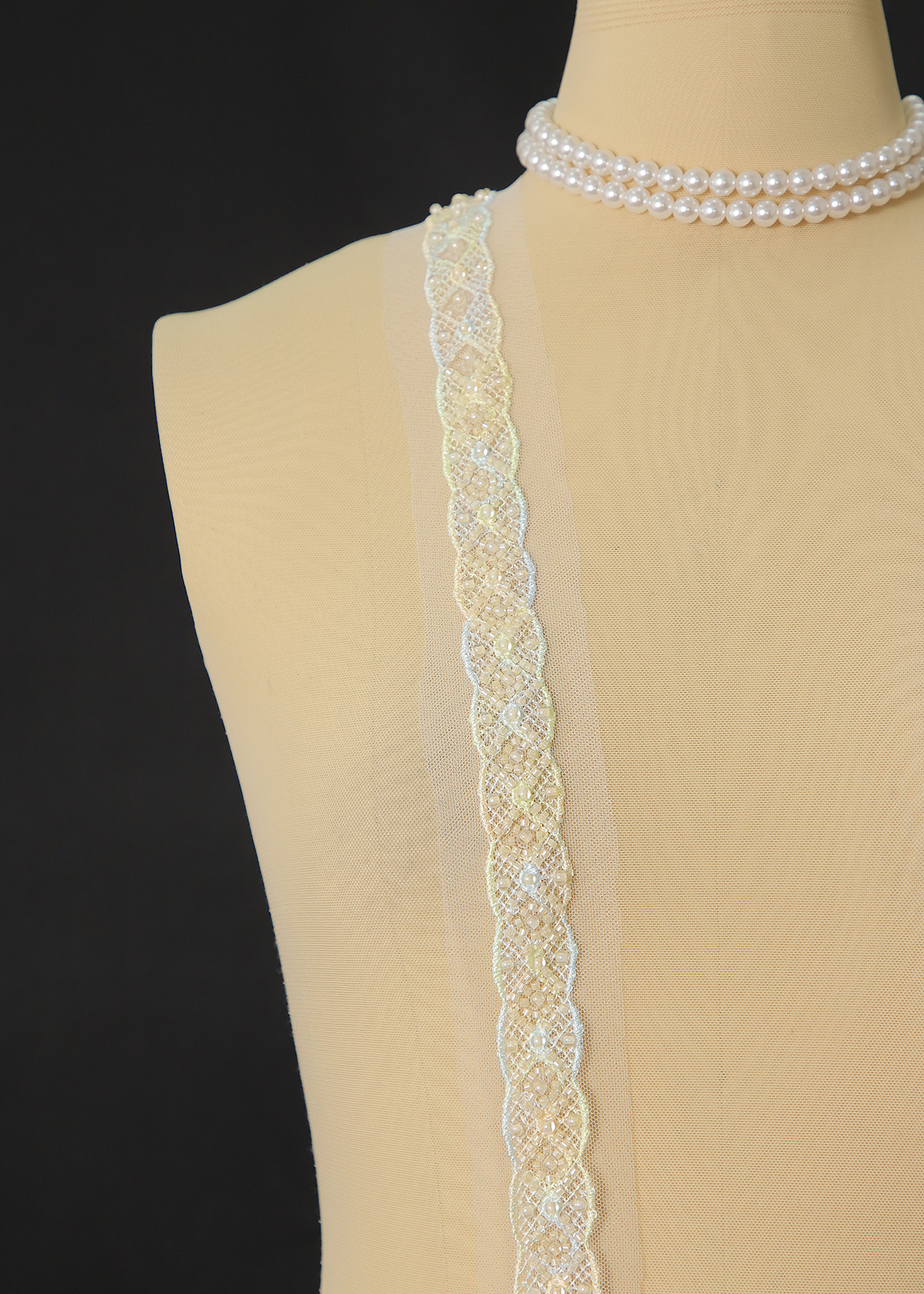 Yanzi lace bead trim (YZM141)