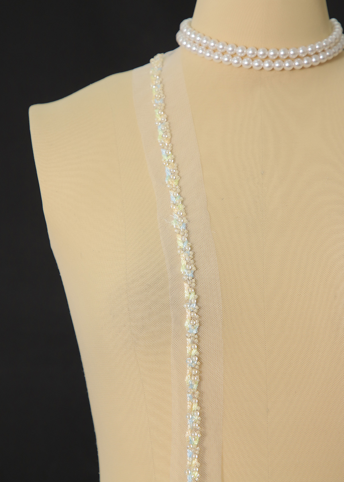 Yanzi lace bead trim (YZM138)