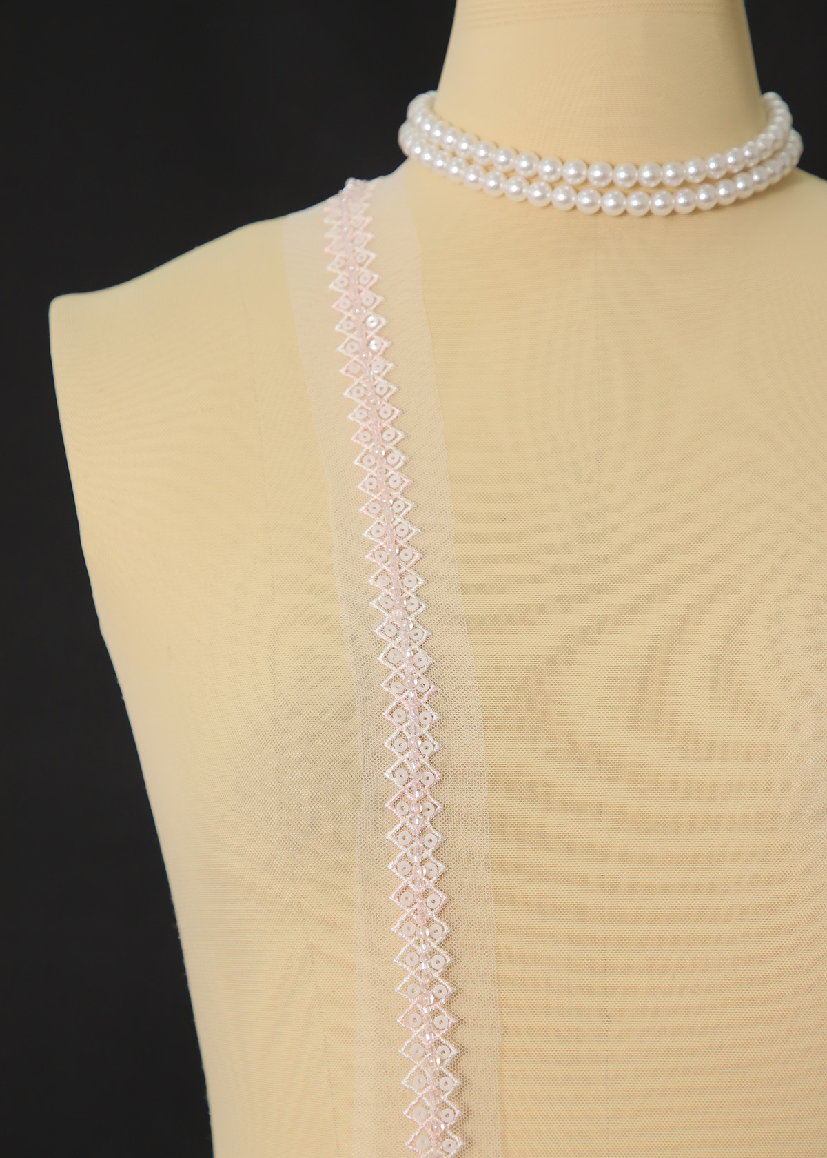 Yanzi lace bead trim (YZM150)