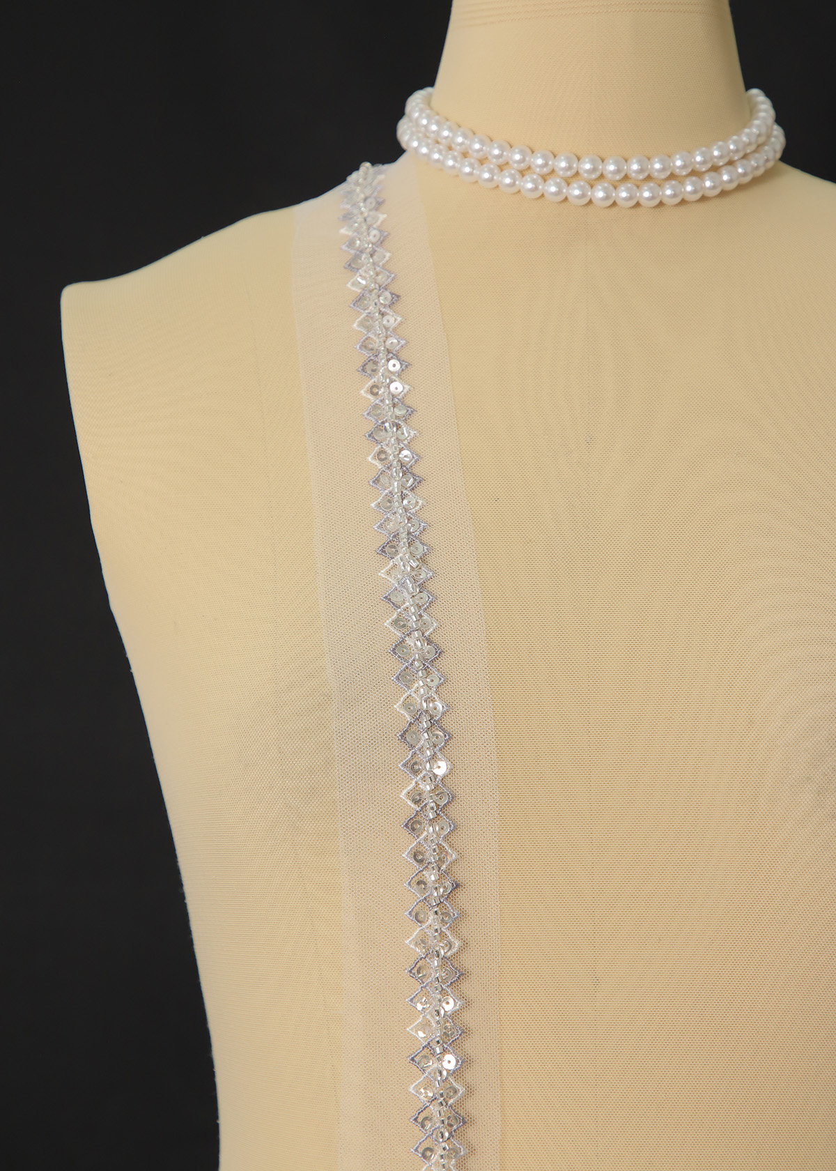 Yanzi lace bead trim (YZM150)