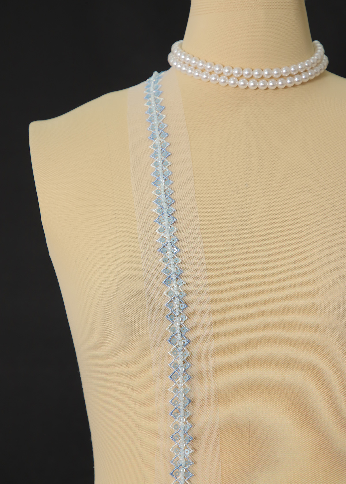 Yanzi lace bead trim (YZM150)