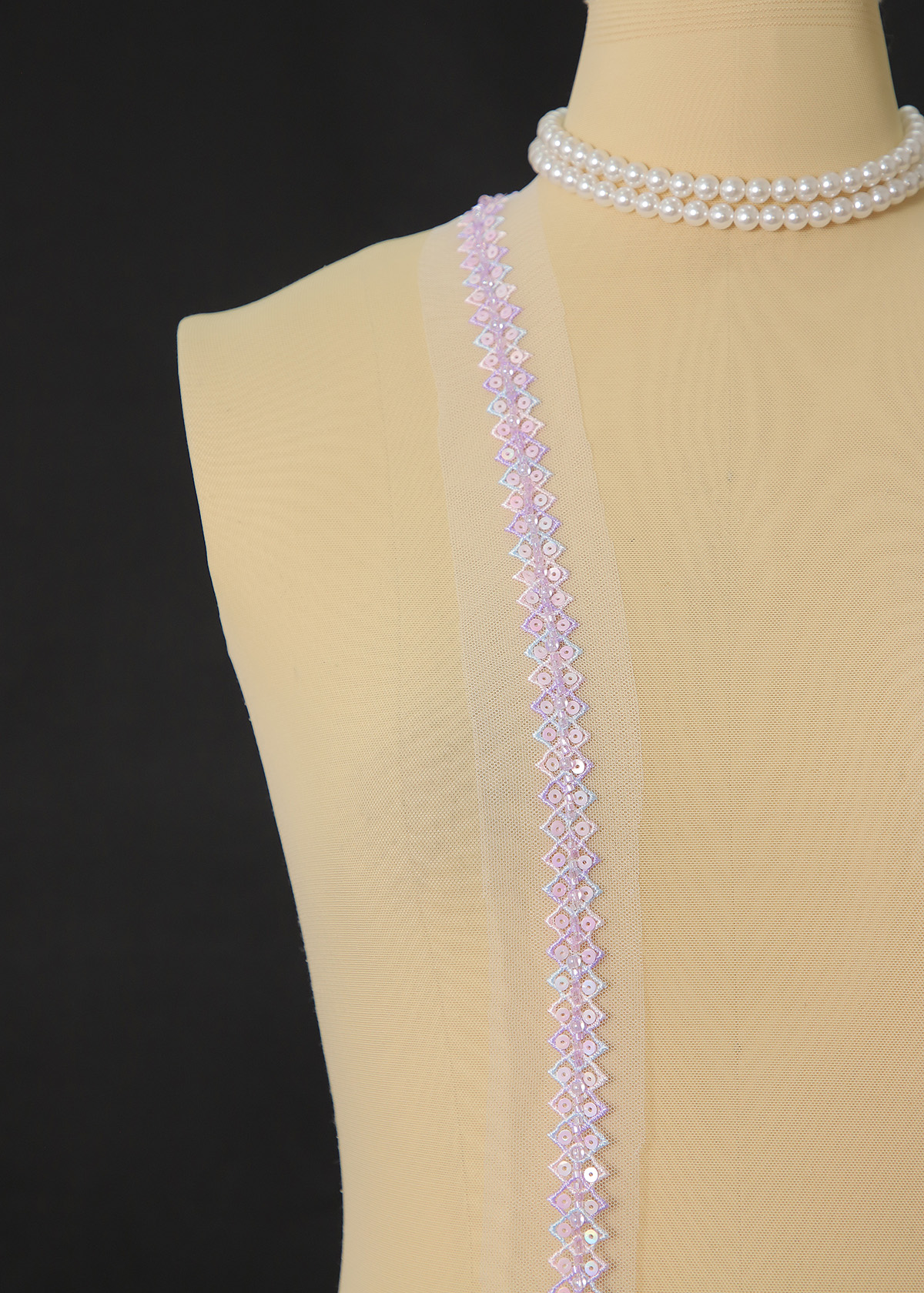 Yanzi lace bead trim (YZM150)