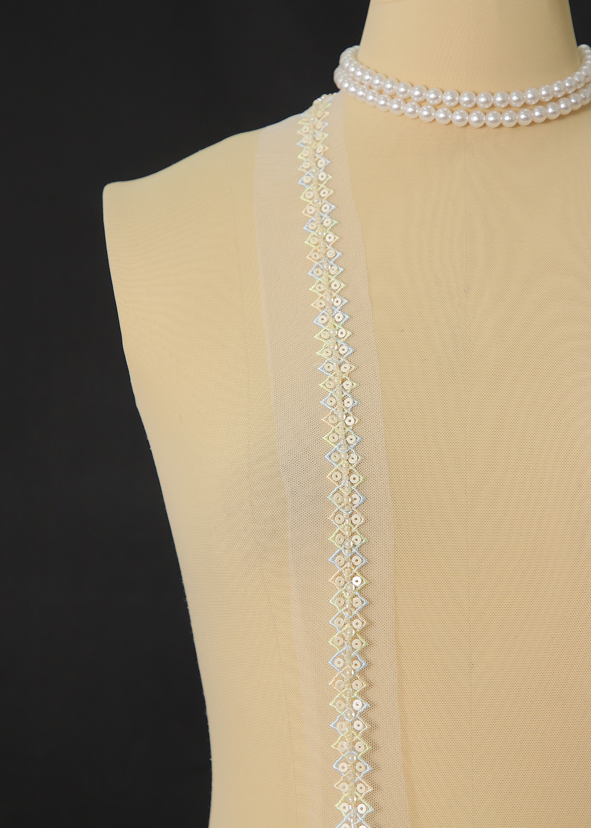 Yanzi lace bead trim (YZM150)