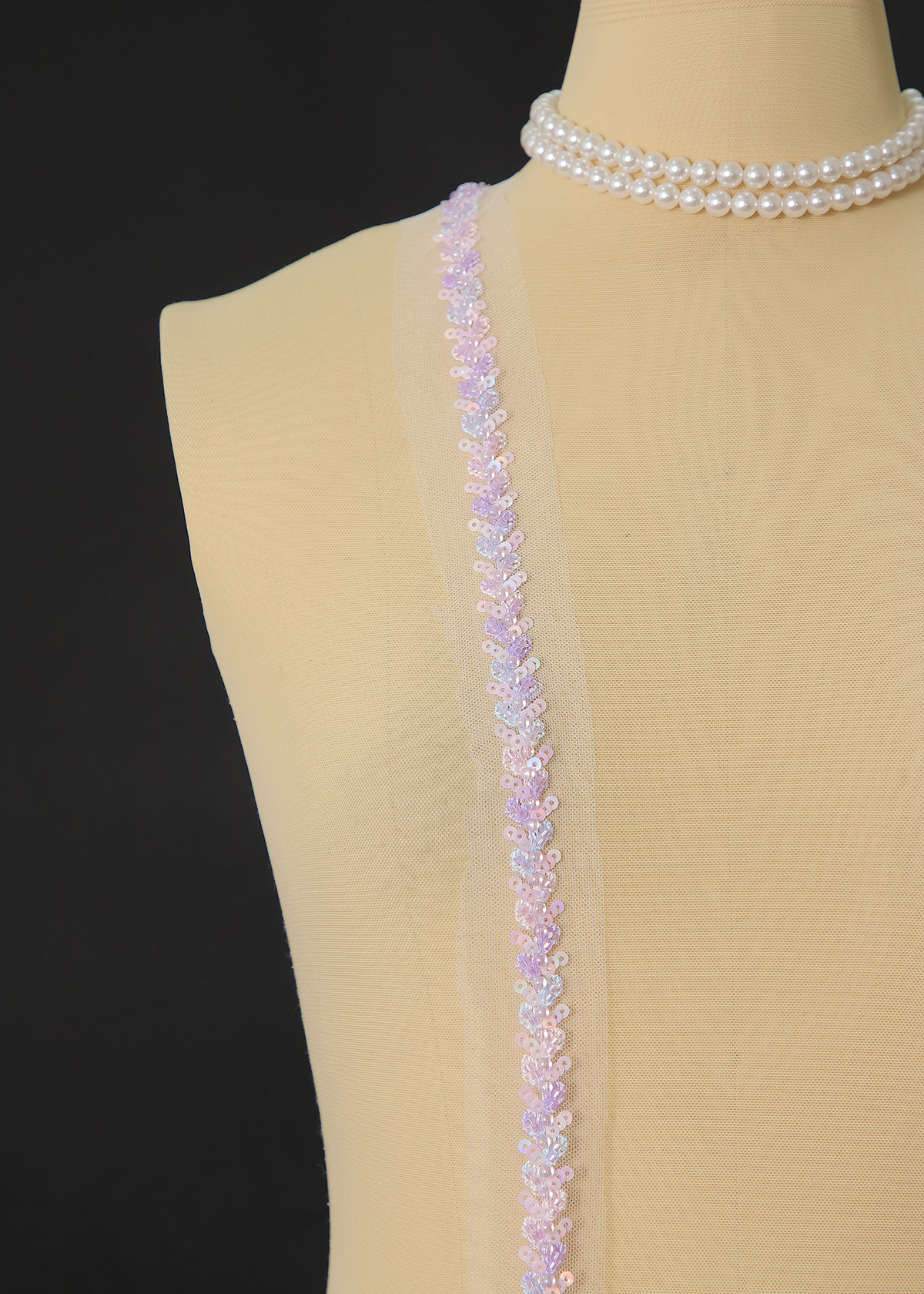 Yanzi lace bead trim (YZM139)