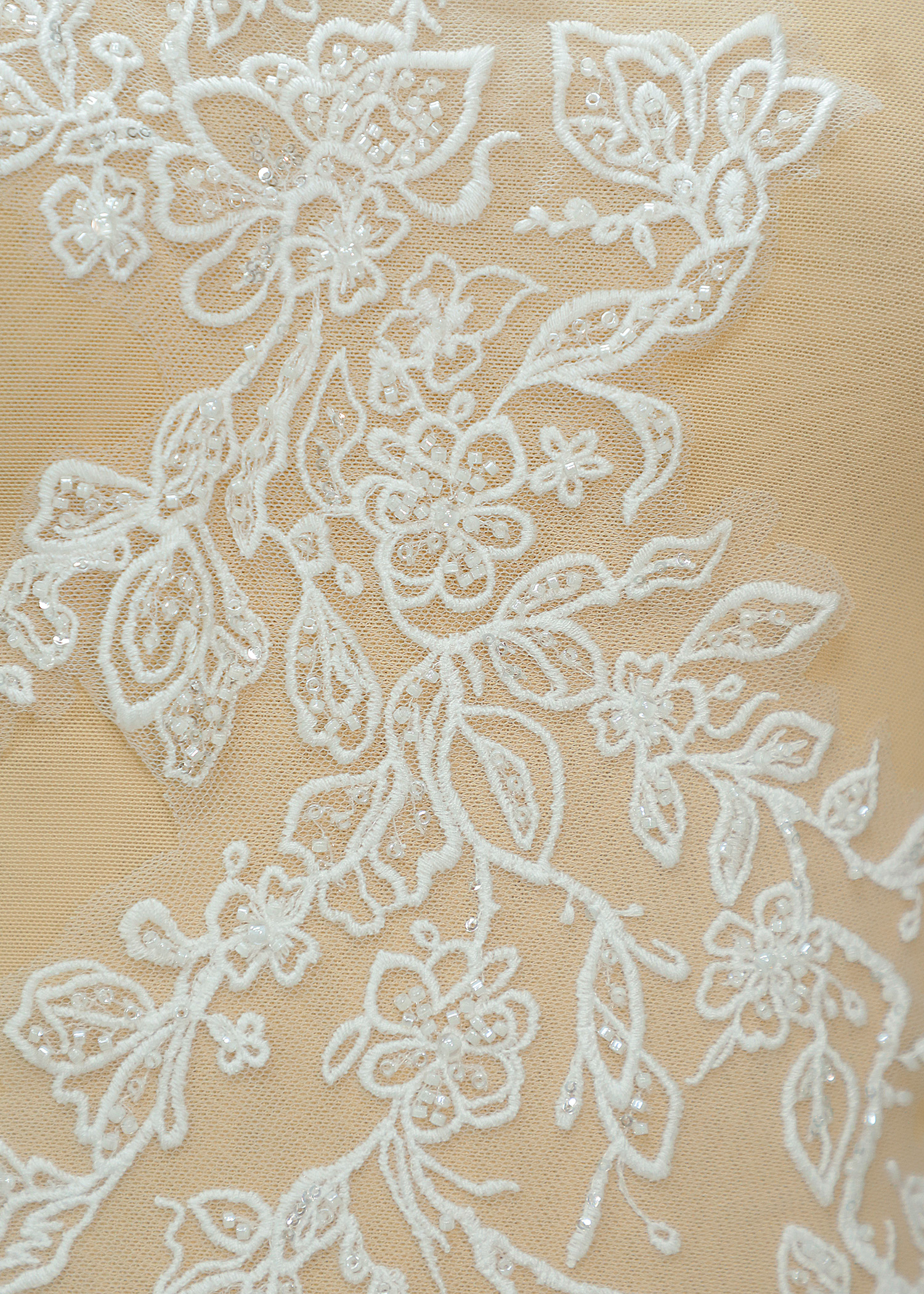 Beads Flower Lace Appliques With Sequins