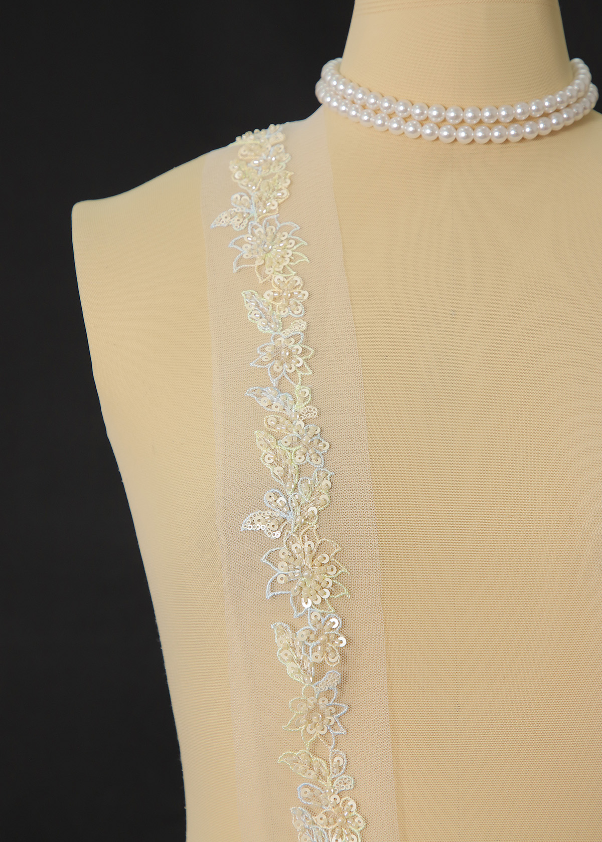 Yanzi lace bead trim (YZM152)