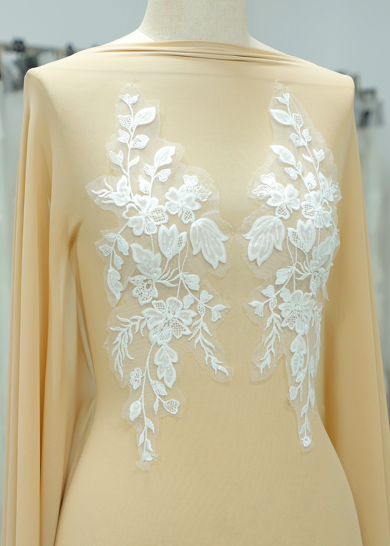 Beads Flower Lace Appliques