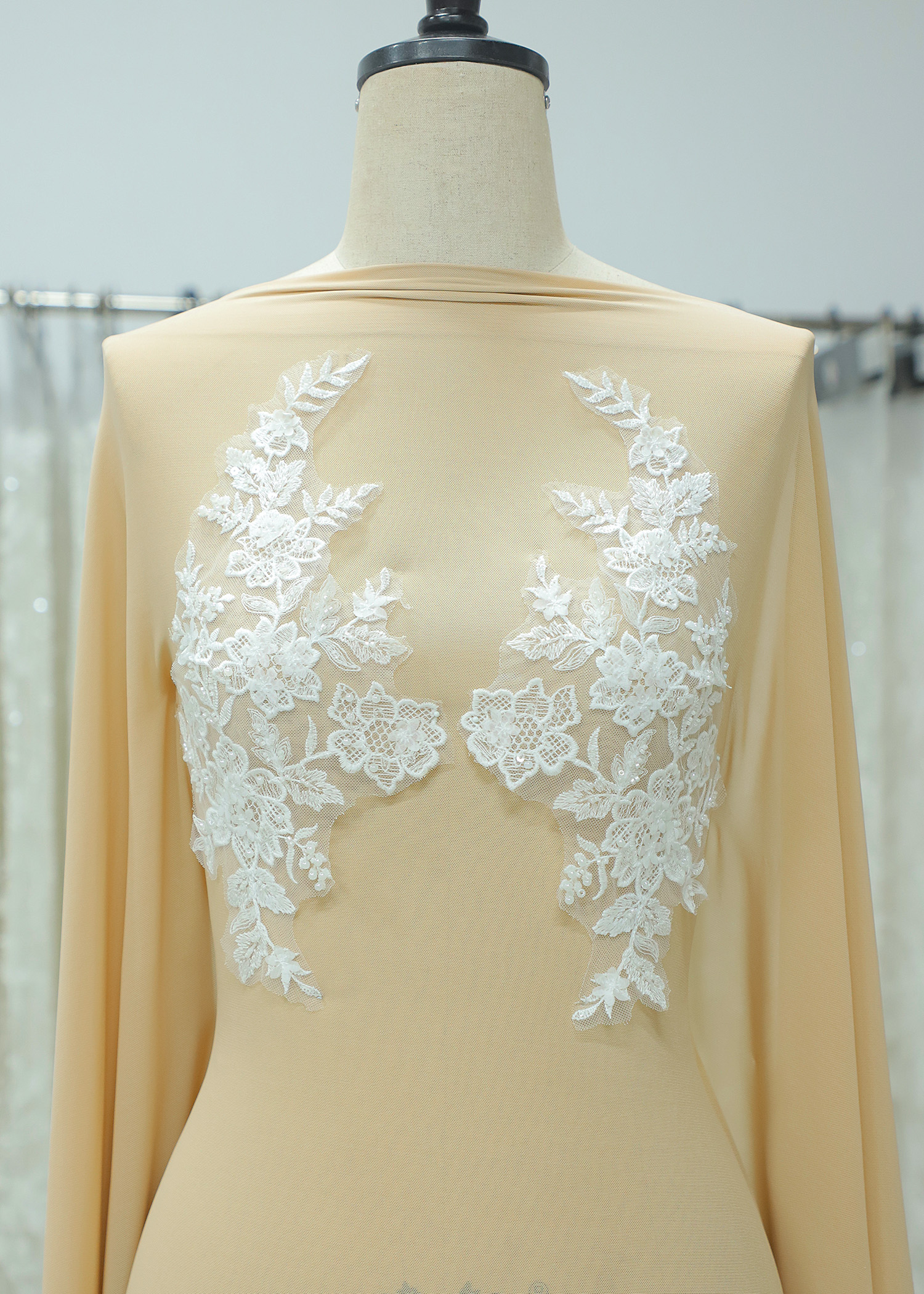 Beads Flower Lace Appliques