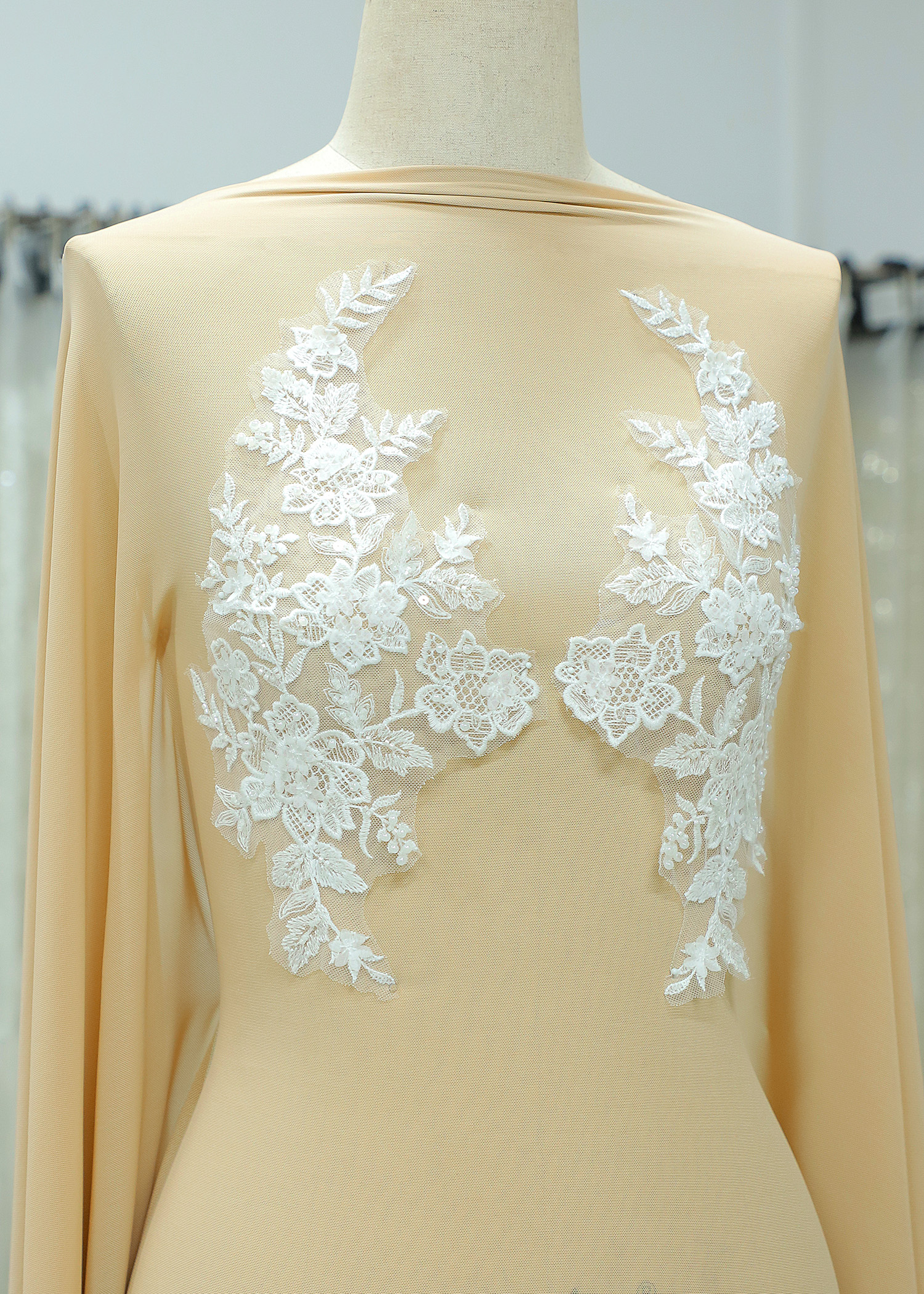 Beads Flower Lace Appliques