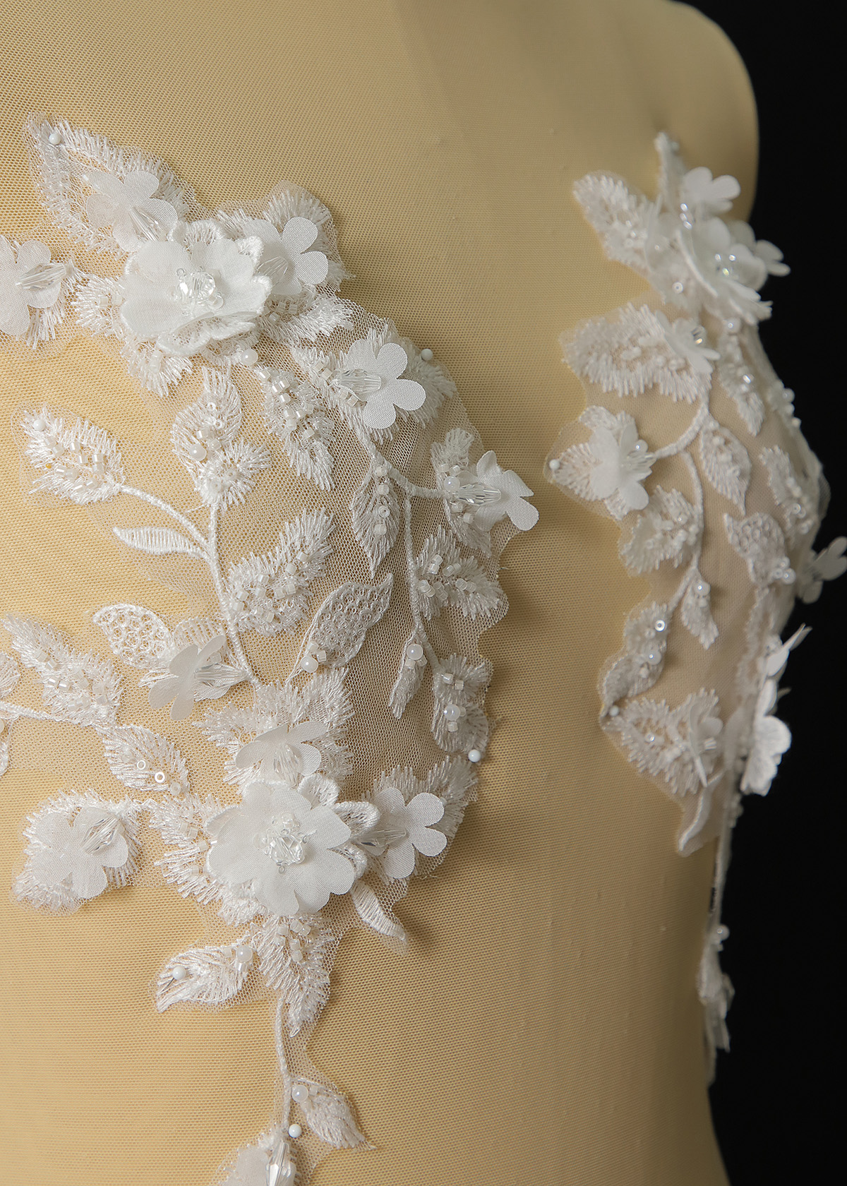 Yanzi 3D Handmade applique floral (YZOH3DX043)