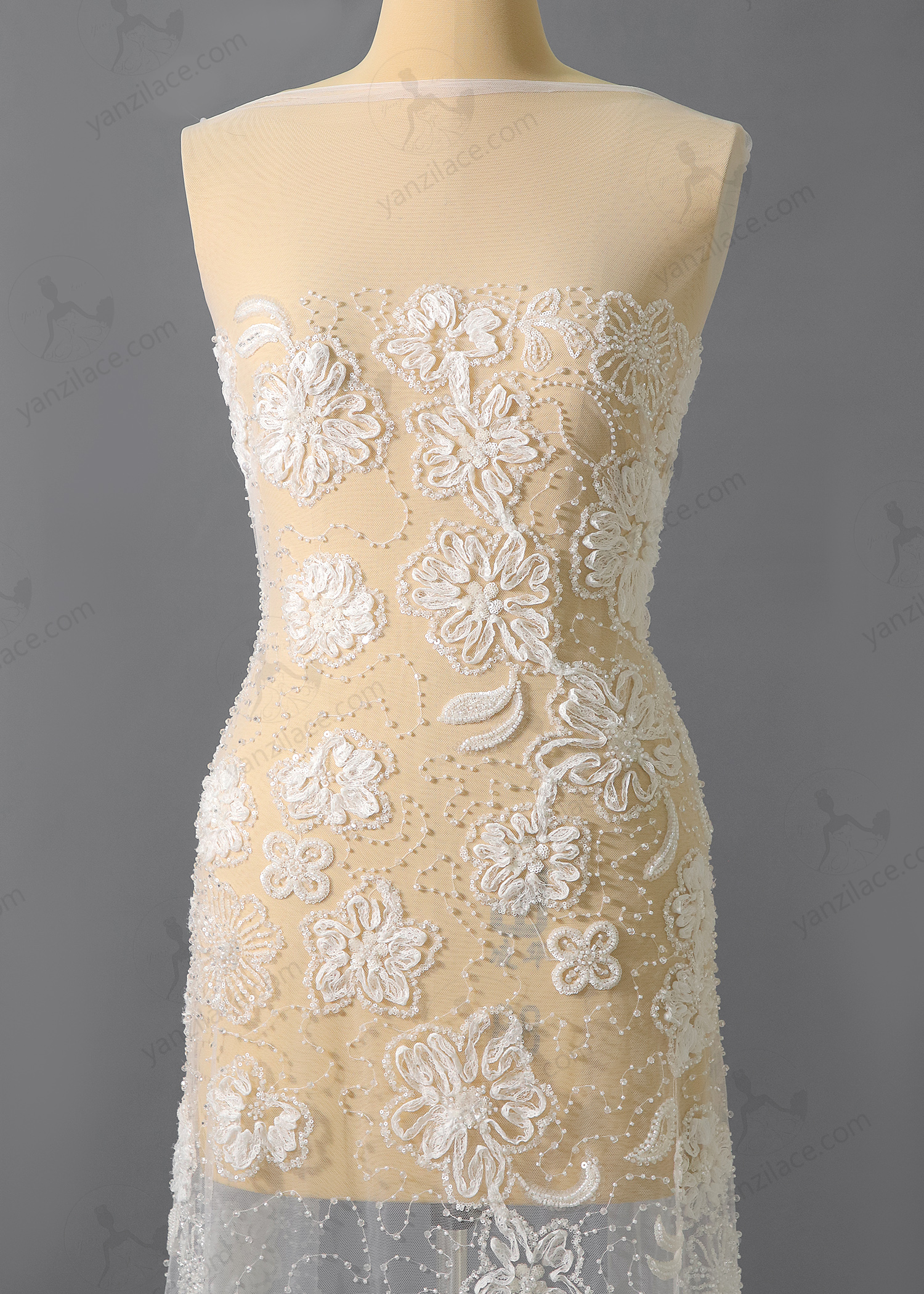 Yanzi Ribbon Embroidery Lace (YZP008)