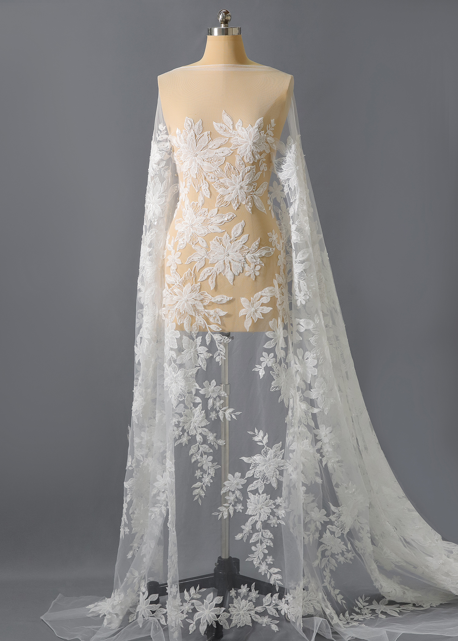 Yanzi floral beaded sequin embroidered lace (YZZX942)