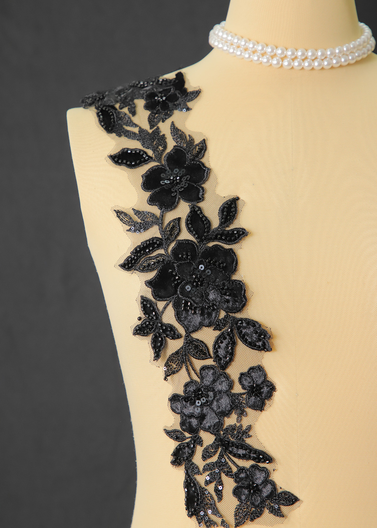 Yanzi lace bead trim (YZM126)