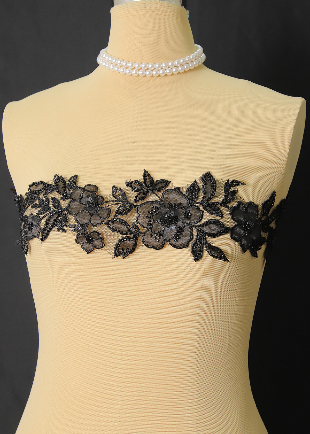 Yanzi lace bead trim (YZM126)