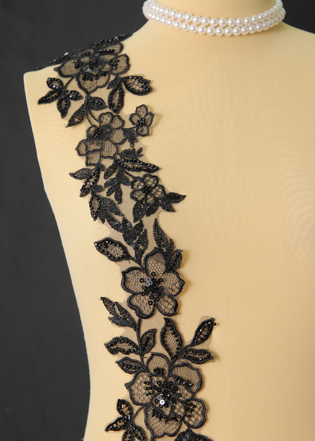Yanzi lace bead trim (YZM126)