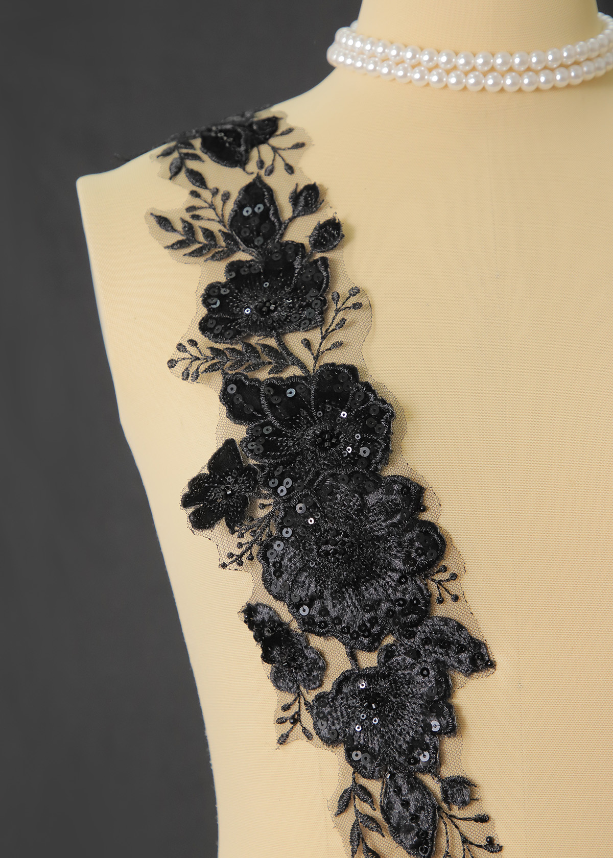Yanzi lace bead trim (YZM128)