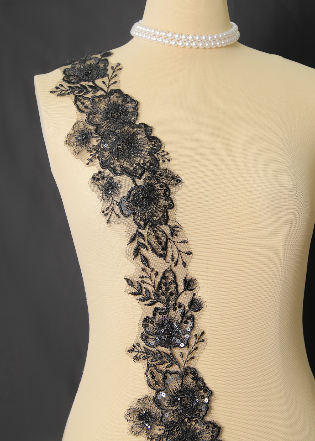 Yanzi lace bead trim (YZM128)
