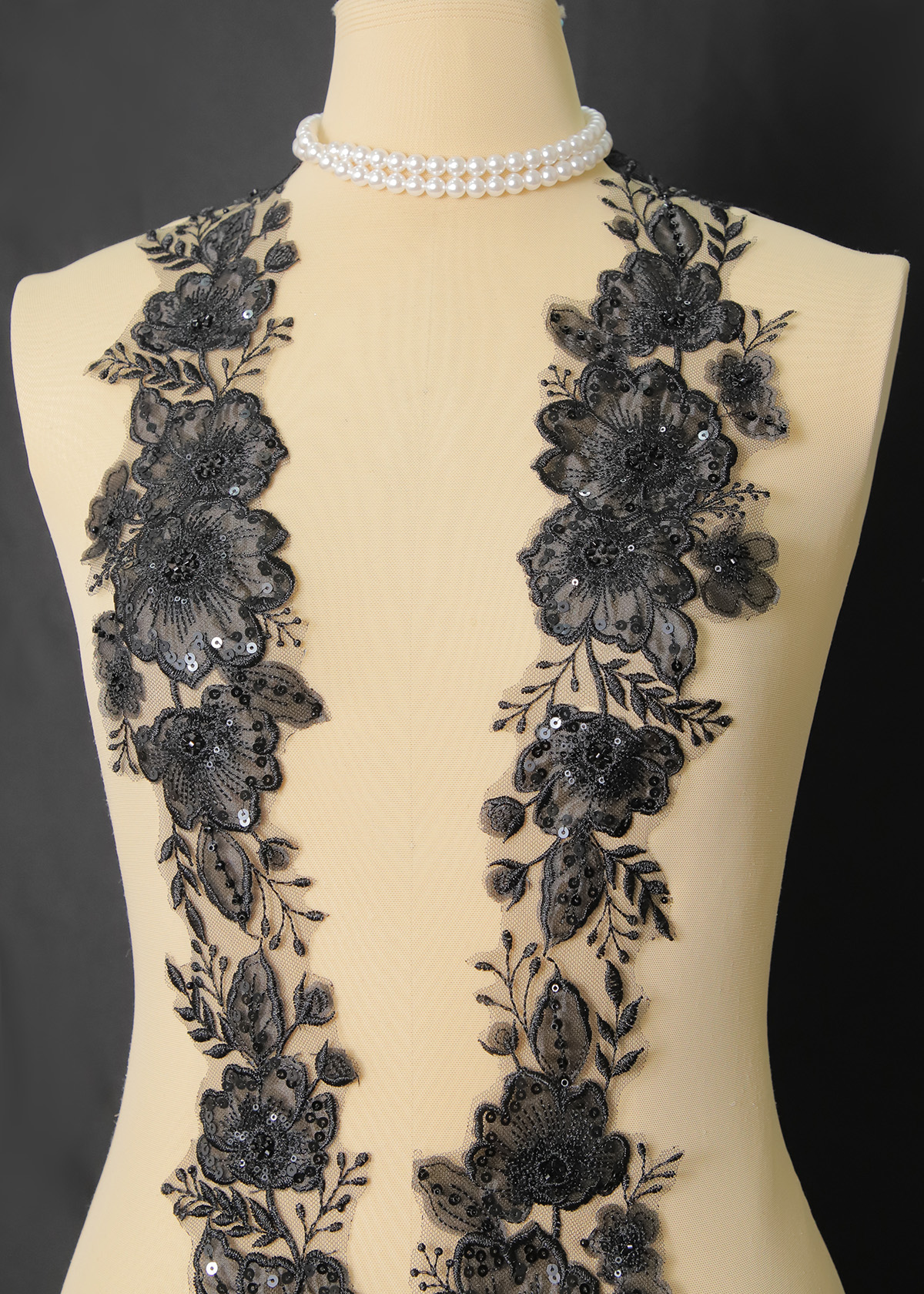 Yanzi lace bead trim (YZM128)