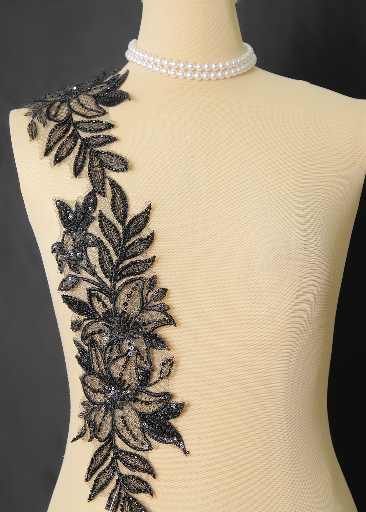 Yanzi lace bead trim (YZM130)