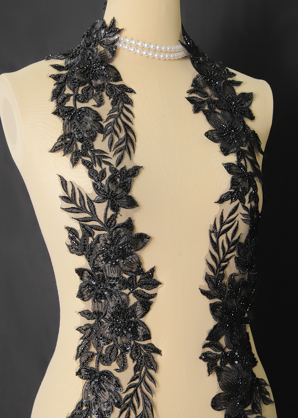 Yanzi lace bead trim (YZM124)