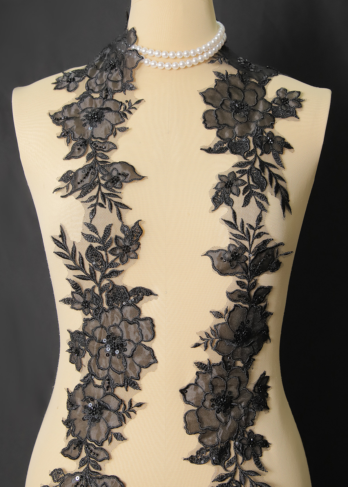 Yanzi lace bead trim (YZM125)