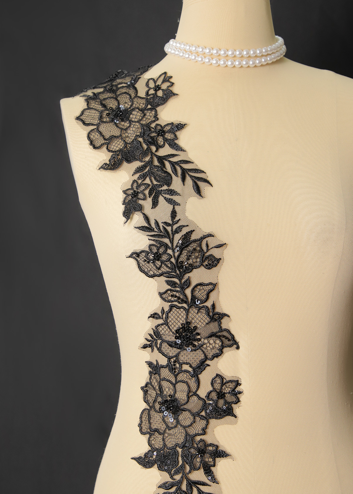 Yanzi lace bead trim (YZM125)
