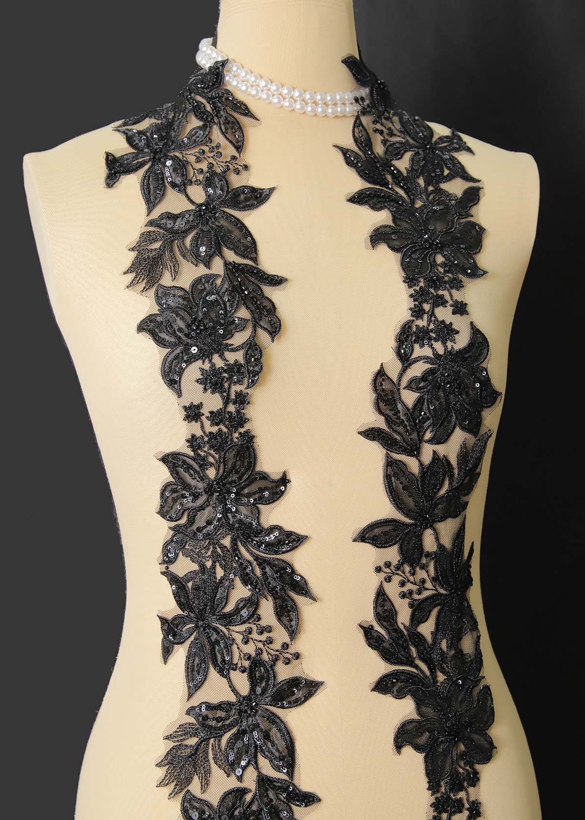 Yanzi lace bead trim (YZM123)