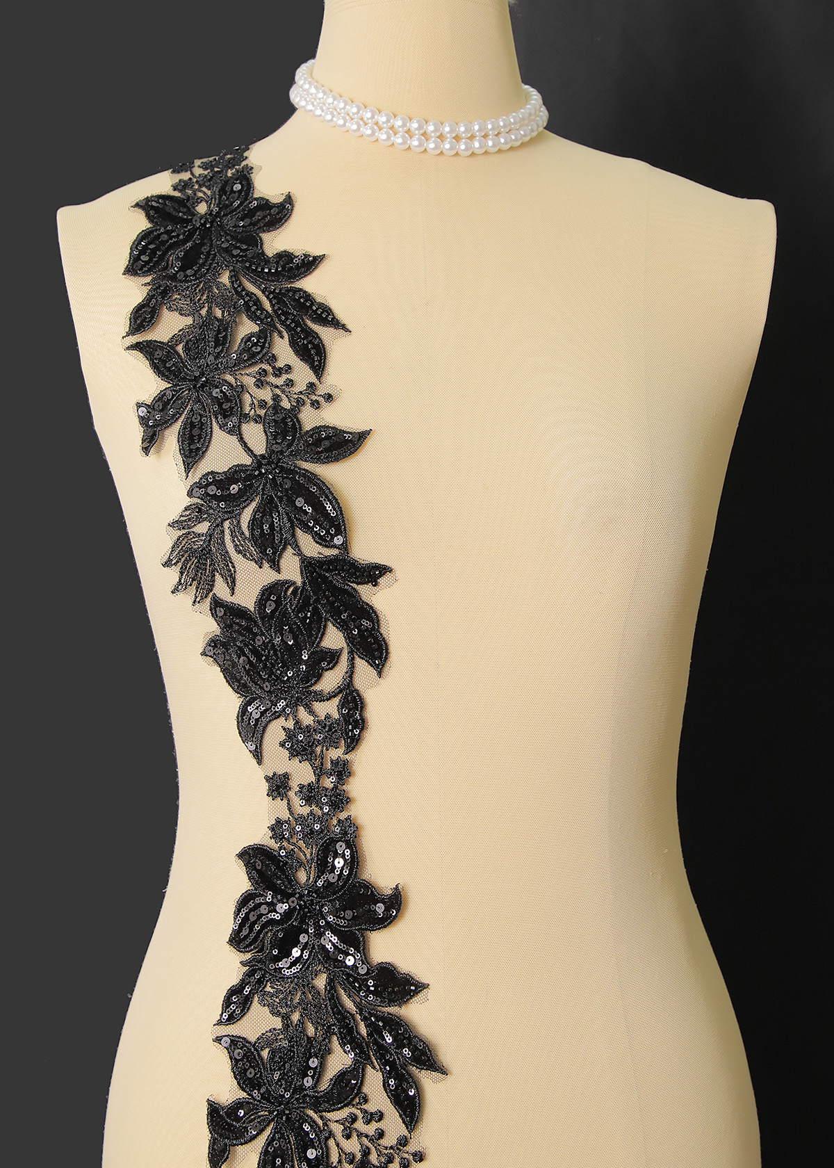 Yanzi lace bead trim (YZM123)
