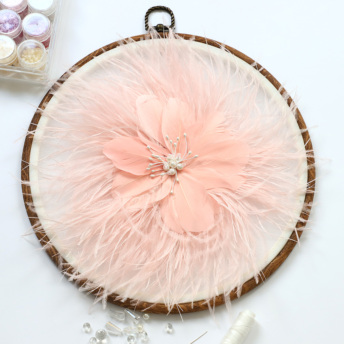Yanzi Handmade 3d Flower Sequin Beads Applique(YZDH086)