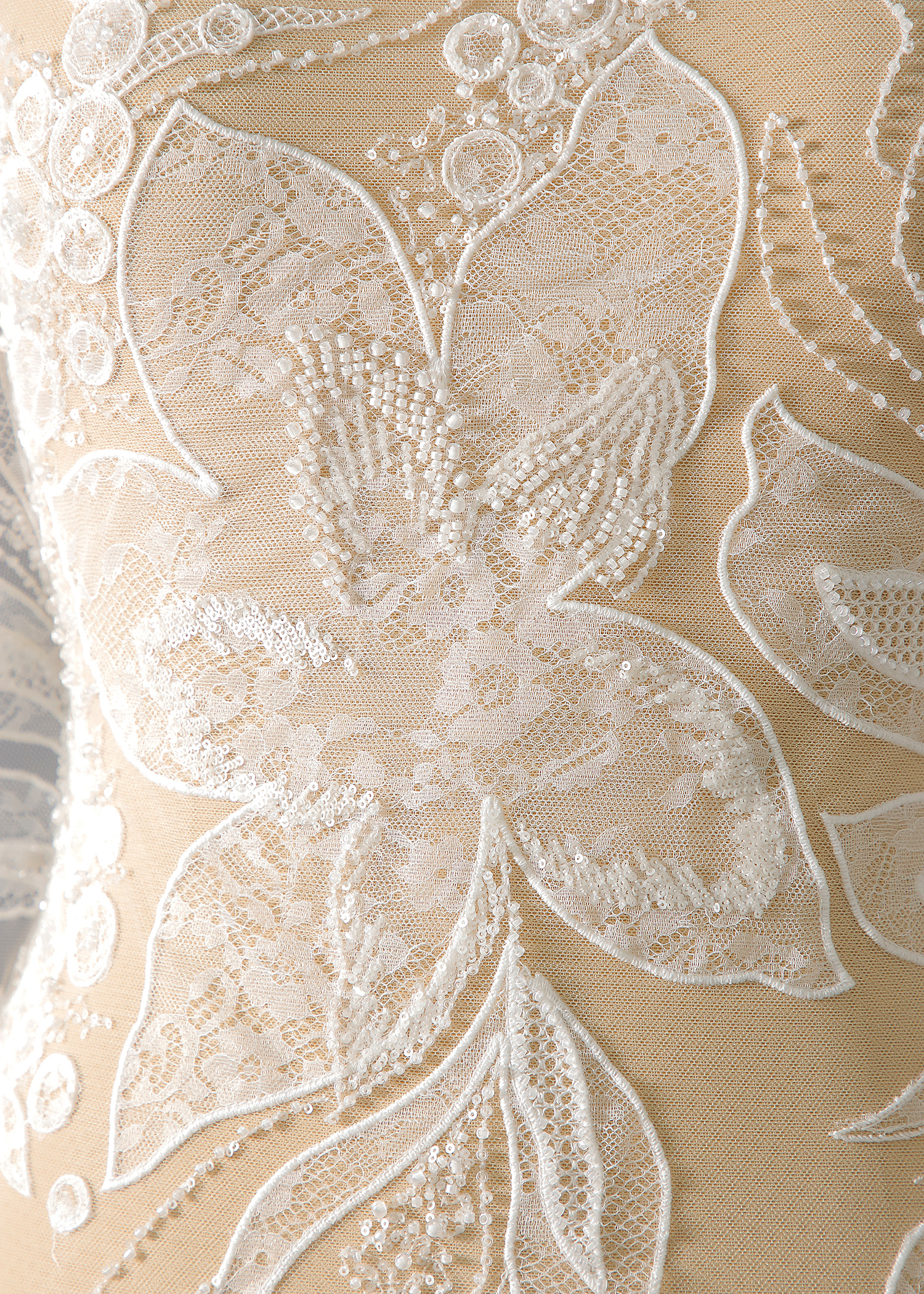 Yanzi floral beaded sequin embroidered lace (YZZX949)