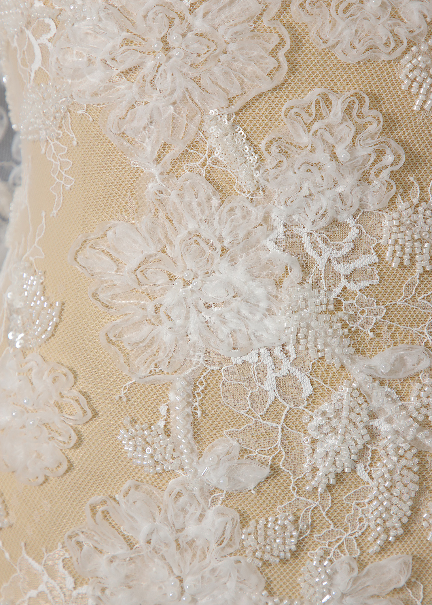 Yanzi Ribbon Embroidery luxury beads sequins Lace (YZP032-8962-8)