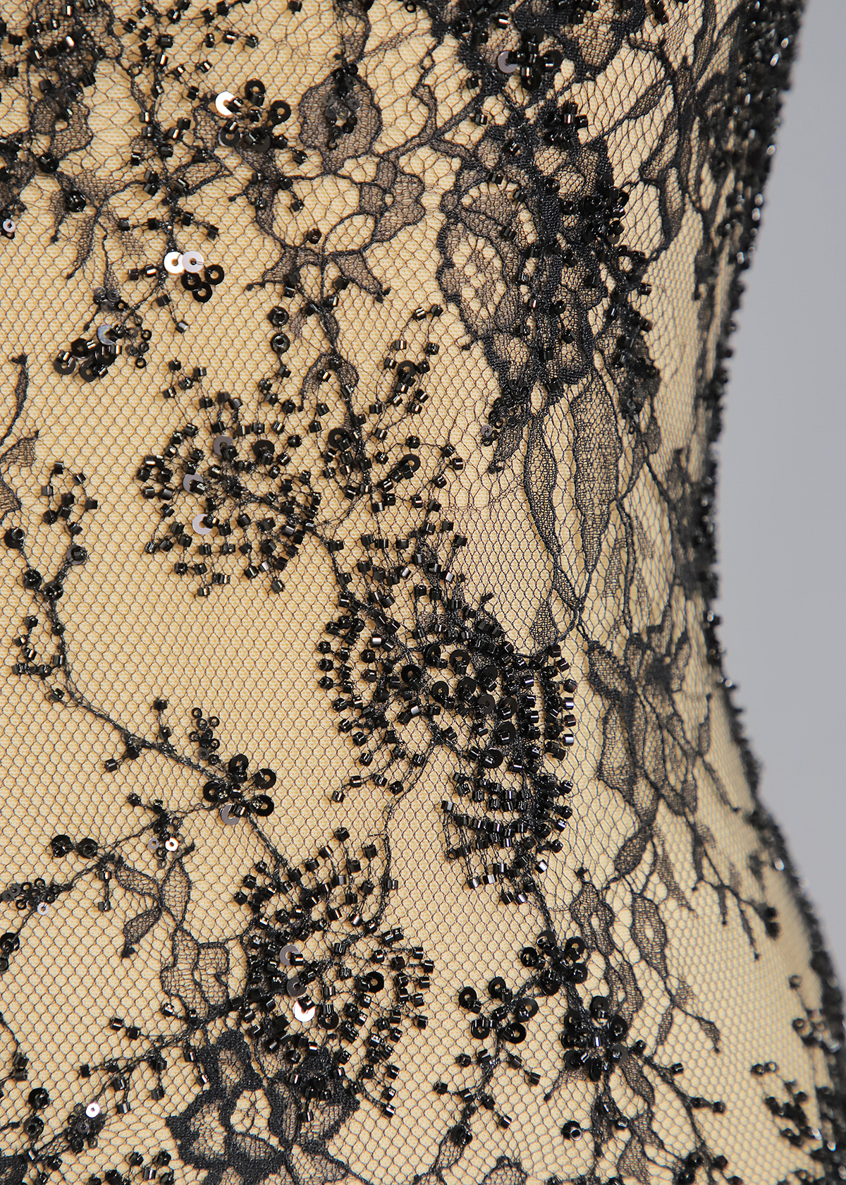 Yanzi colorful beaded lace dress fabric (YZZX875+L9287）