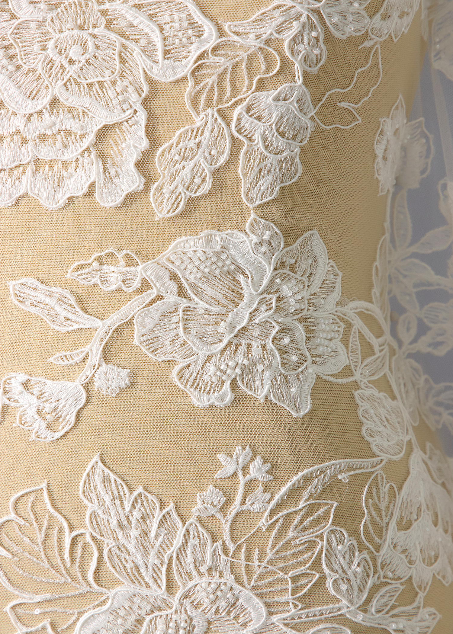 Yanzi corded bead embroidered lace with sequin  (YZC007)