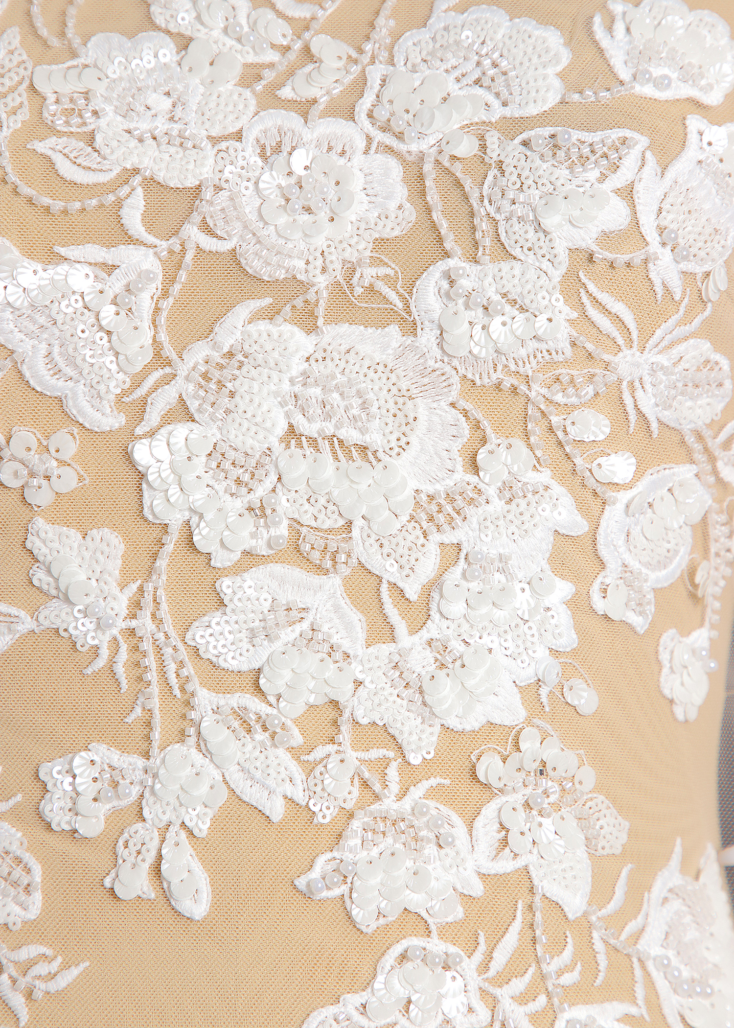 Yanzi bridal fabric luxury embroidery beads sequins lace (YZZX1031A-1)