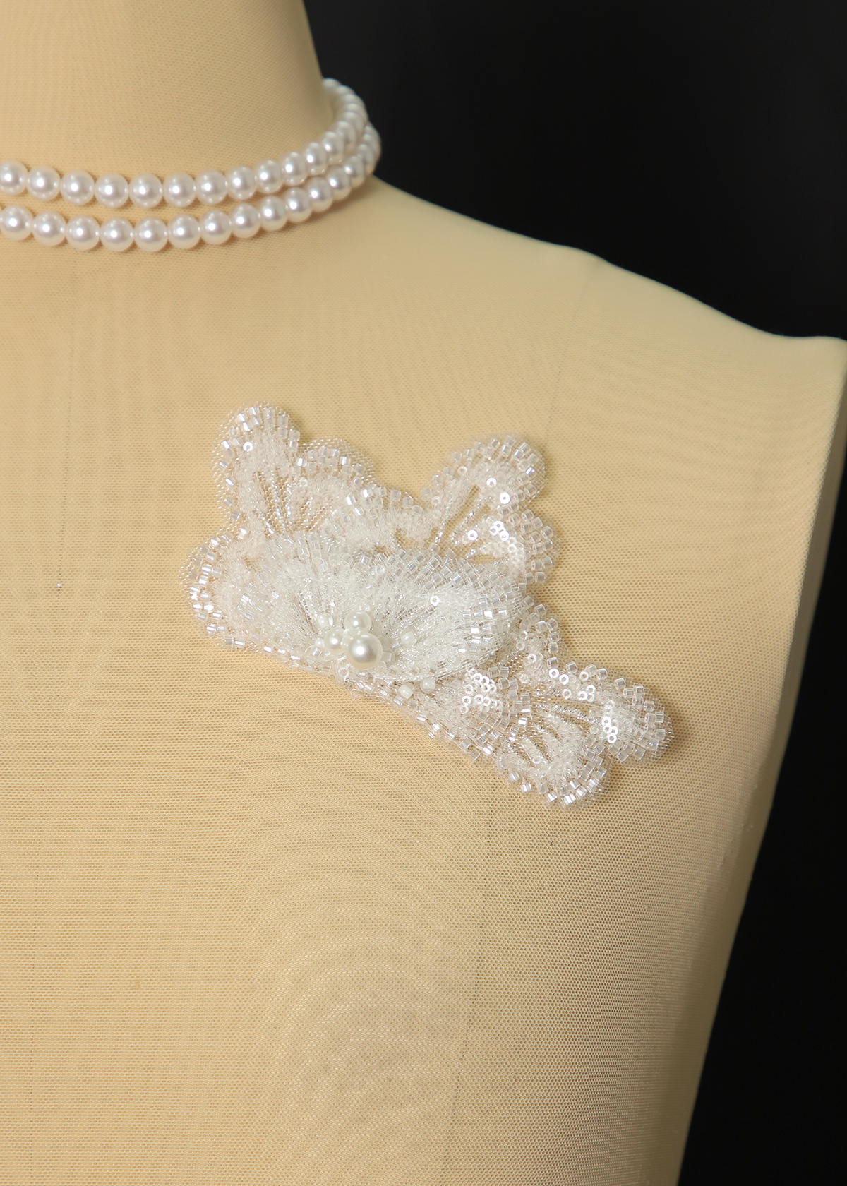 Yanzi Handmade 3d Flower Sequin Beads Applique(YZX262-265)
