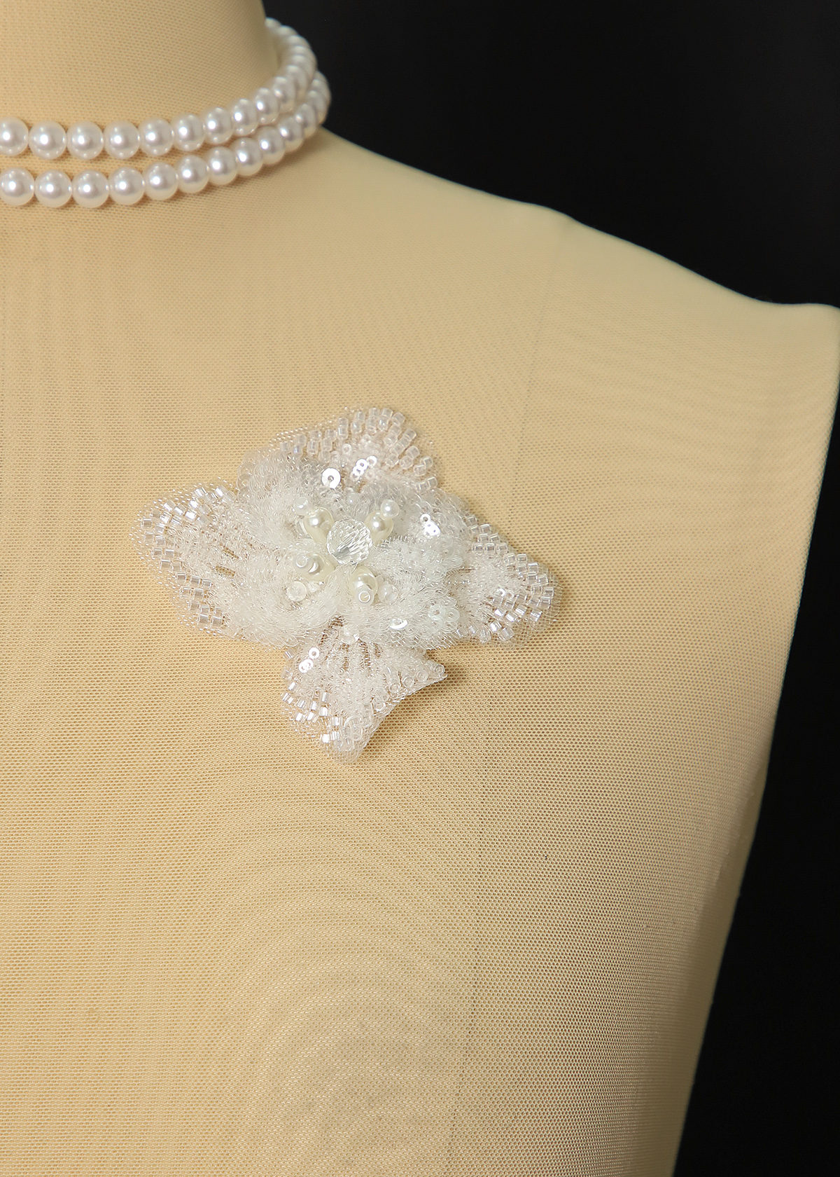 Yanzi Handmade 3d Flower Sequin Beads Applique(YZX262-265)