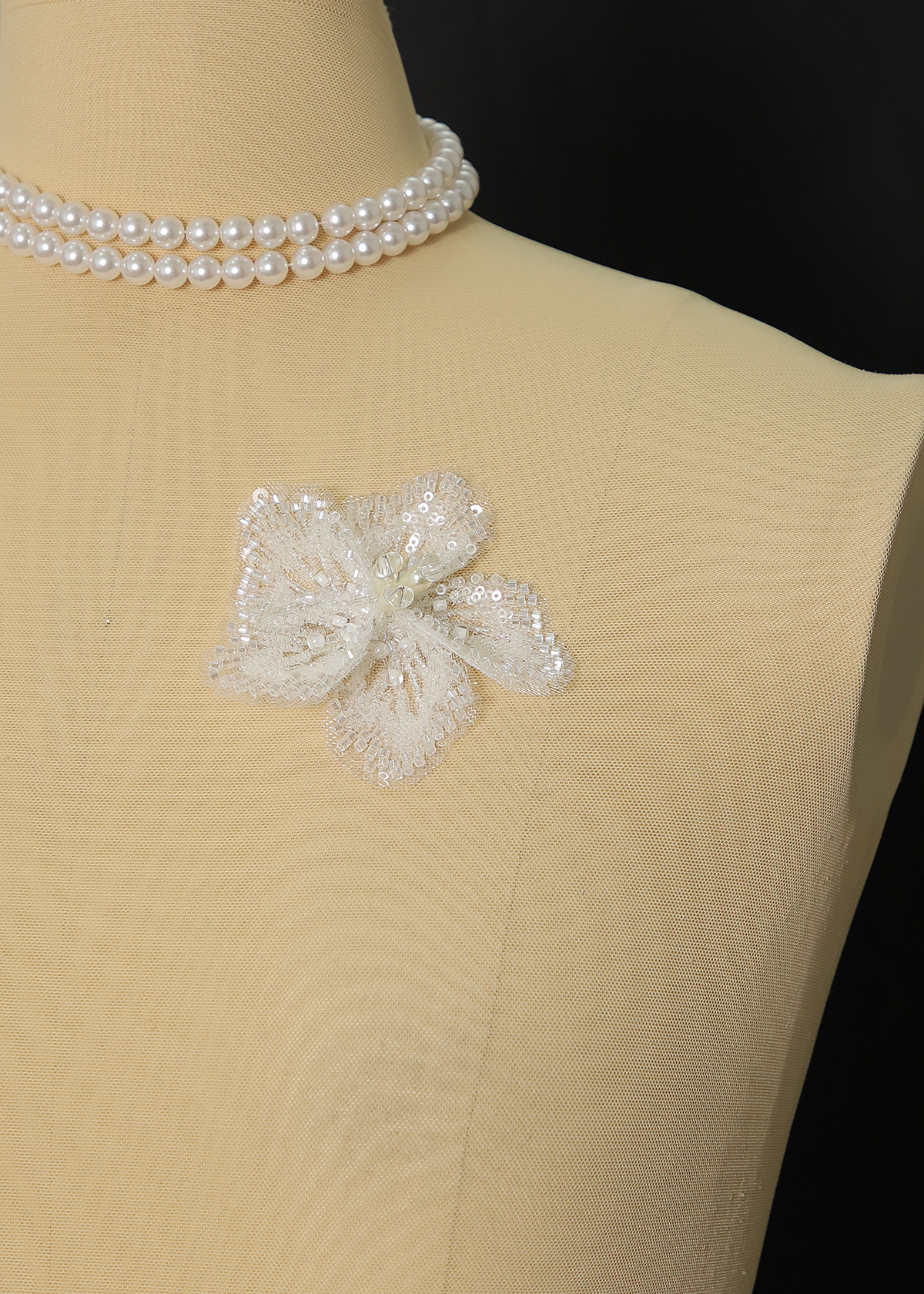 Yanzi Handmade 3d Flower Sequin Beads Applique(YZX262-265)