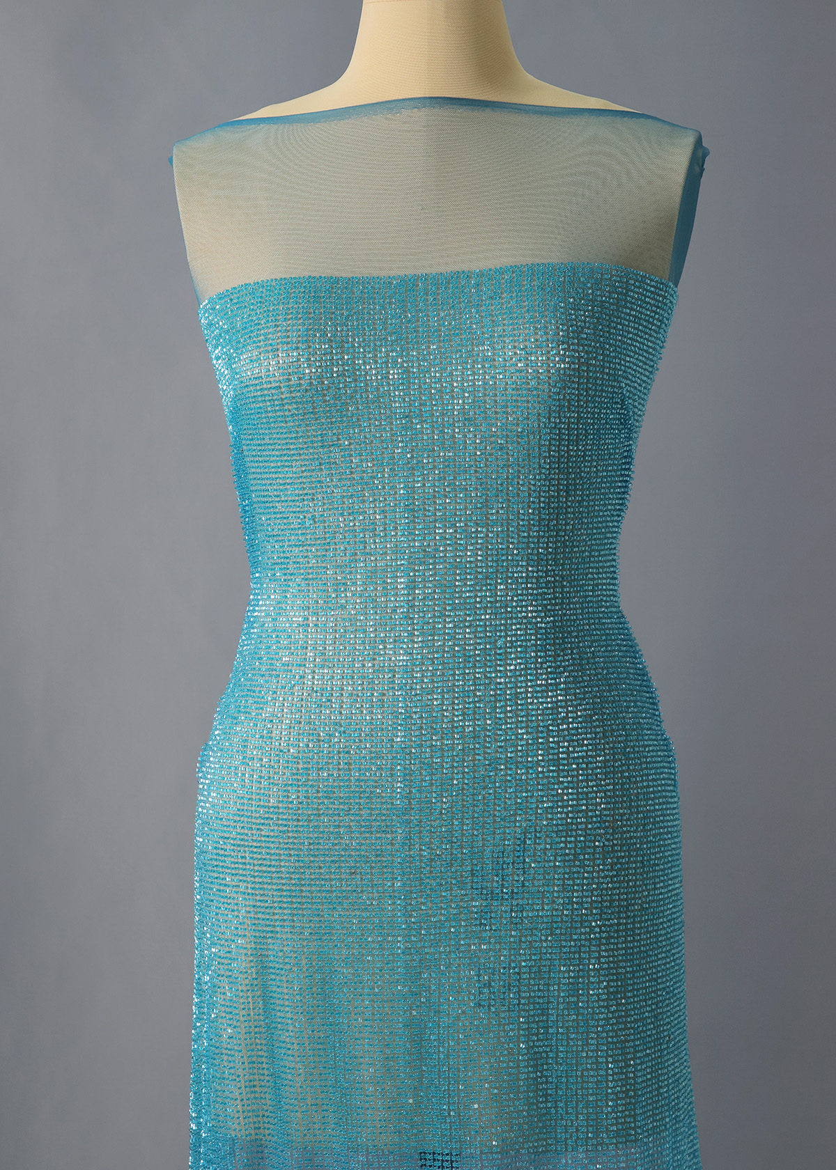 Yanzi colorful beaded lace dress fabric (YZZX953）