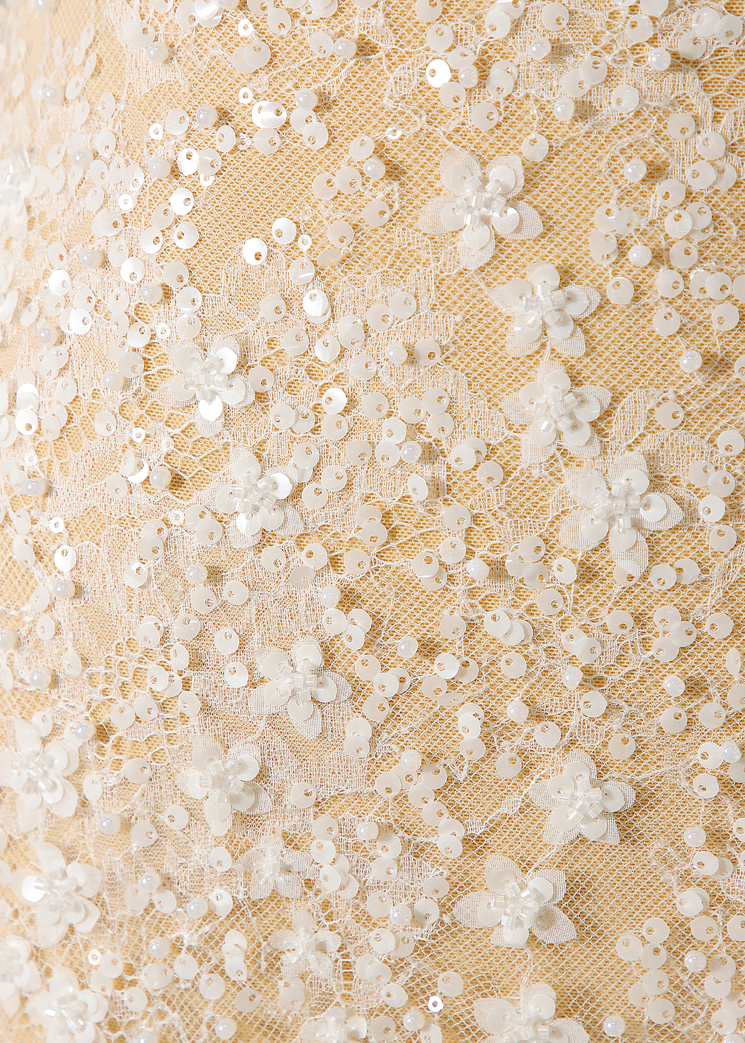 Yanzi floral Laser beaded sequin embroidered lace (YZZX477)