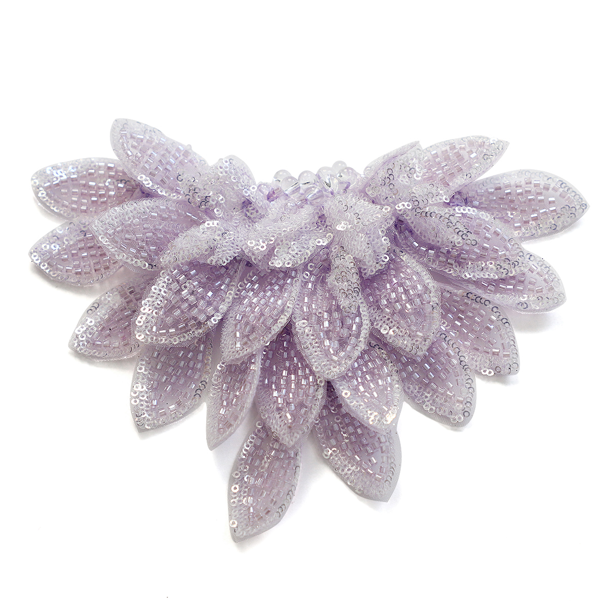 Yanzi Handmade 3d Flower Sequin Beads Applique(YZLQ017)