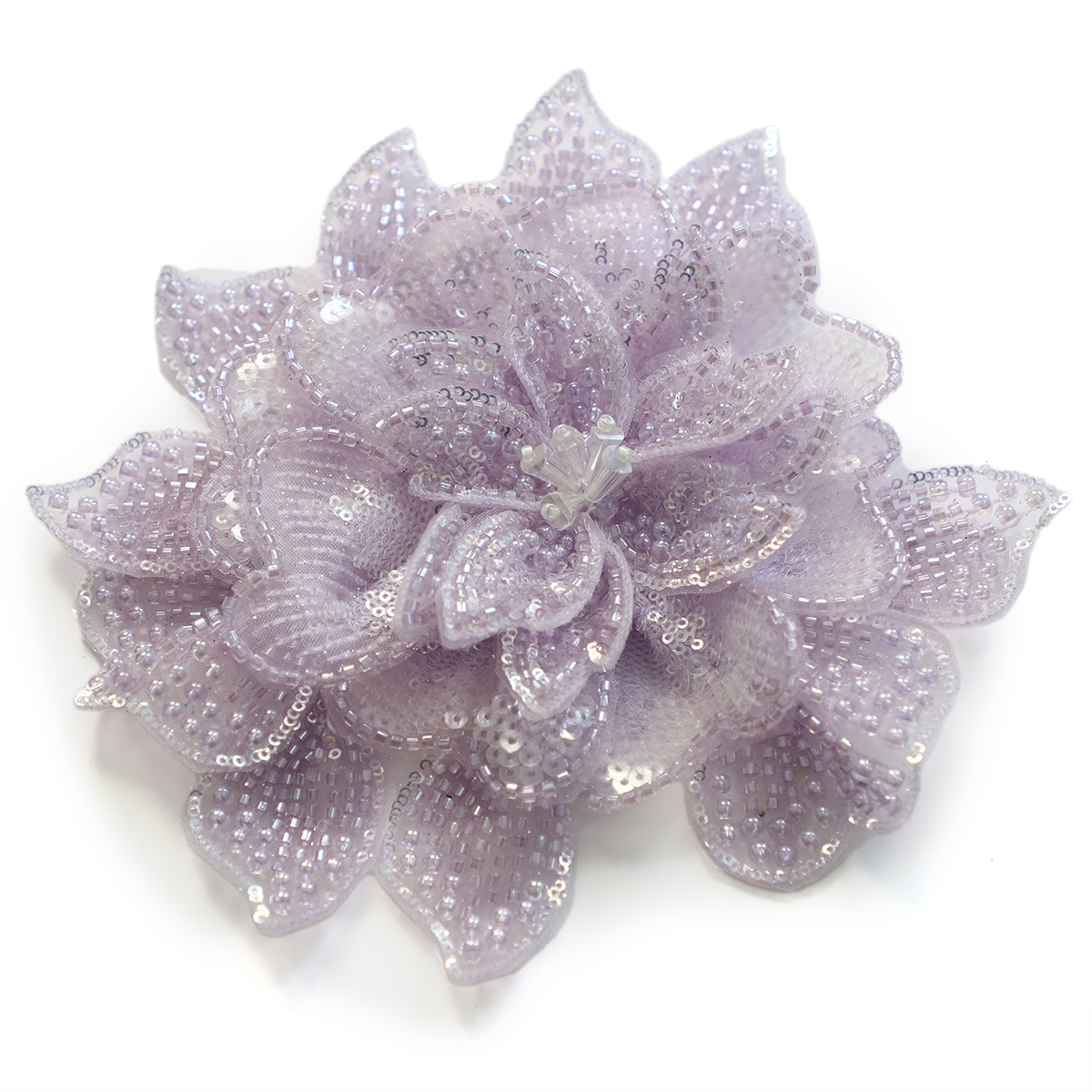 Yanzi Handmade 3d Flower Sequin Beads Applique(YZLQ018)