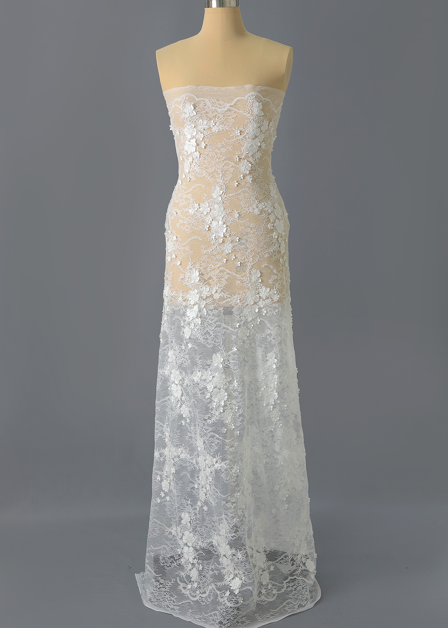 Yanzi floral beaded sequin embroidered lace (YZZX959)