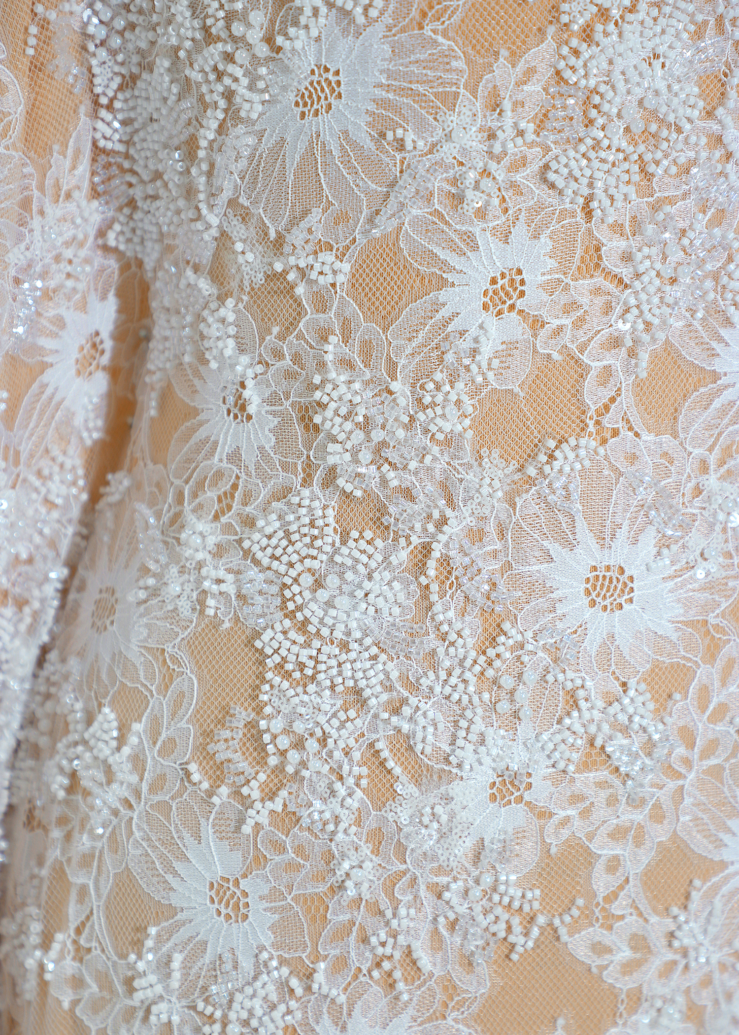 Yanzi eyelash lace with bead embroidery bridal wedding fabric lace (YZZX891+DSM91216)