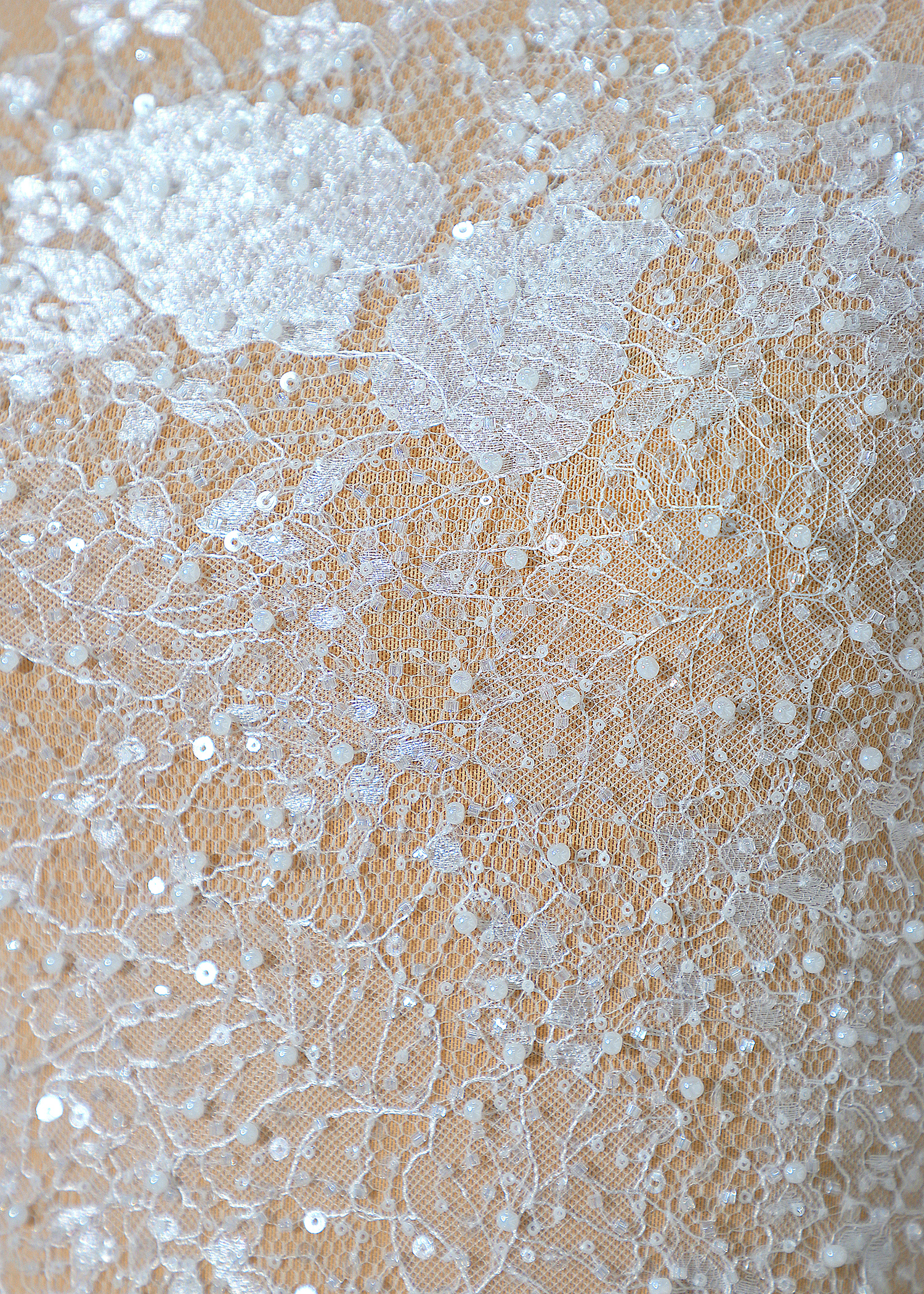 Yanzi eyelash lace with bead embroidery bridal wedding fabric lace (YZZX890+L9067)