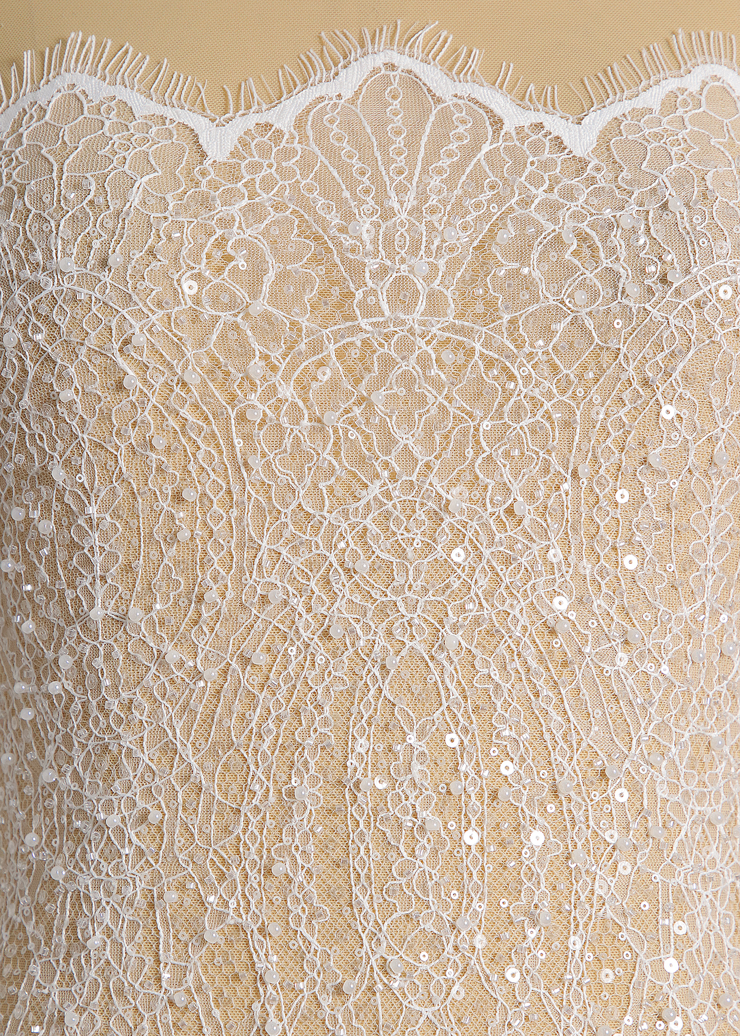 Yanzi eyelash lace with bead embroidery bridal wedding fabric lace (YZZX890+L91273)