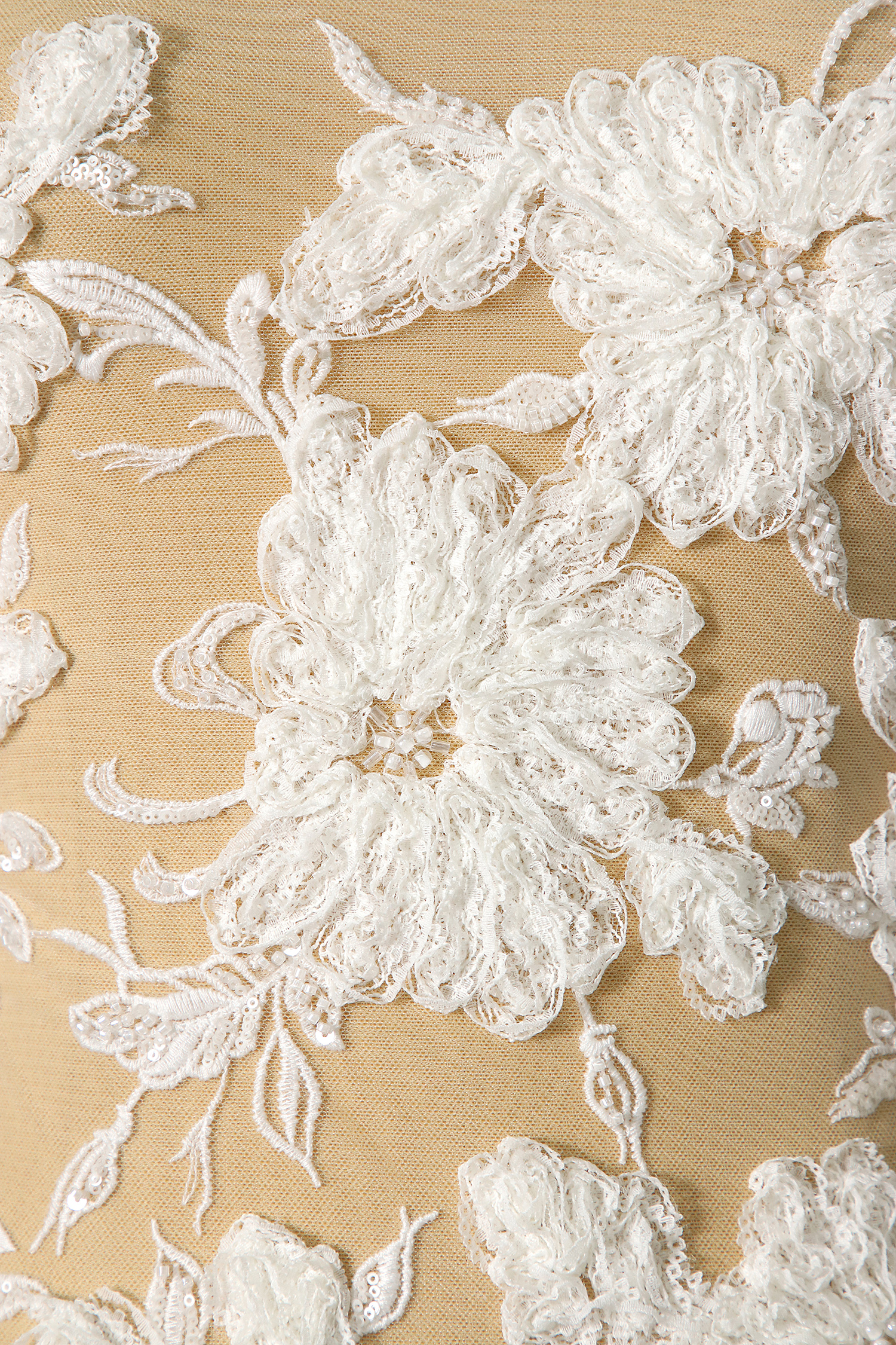 Yanzi Ribbon Embroidery luxury beads sequins Lace (YZP039)